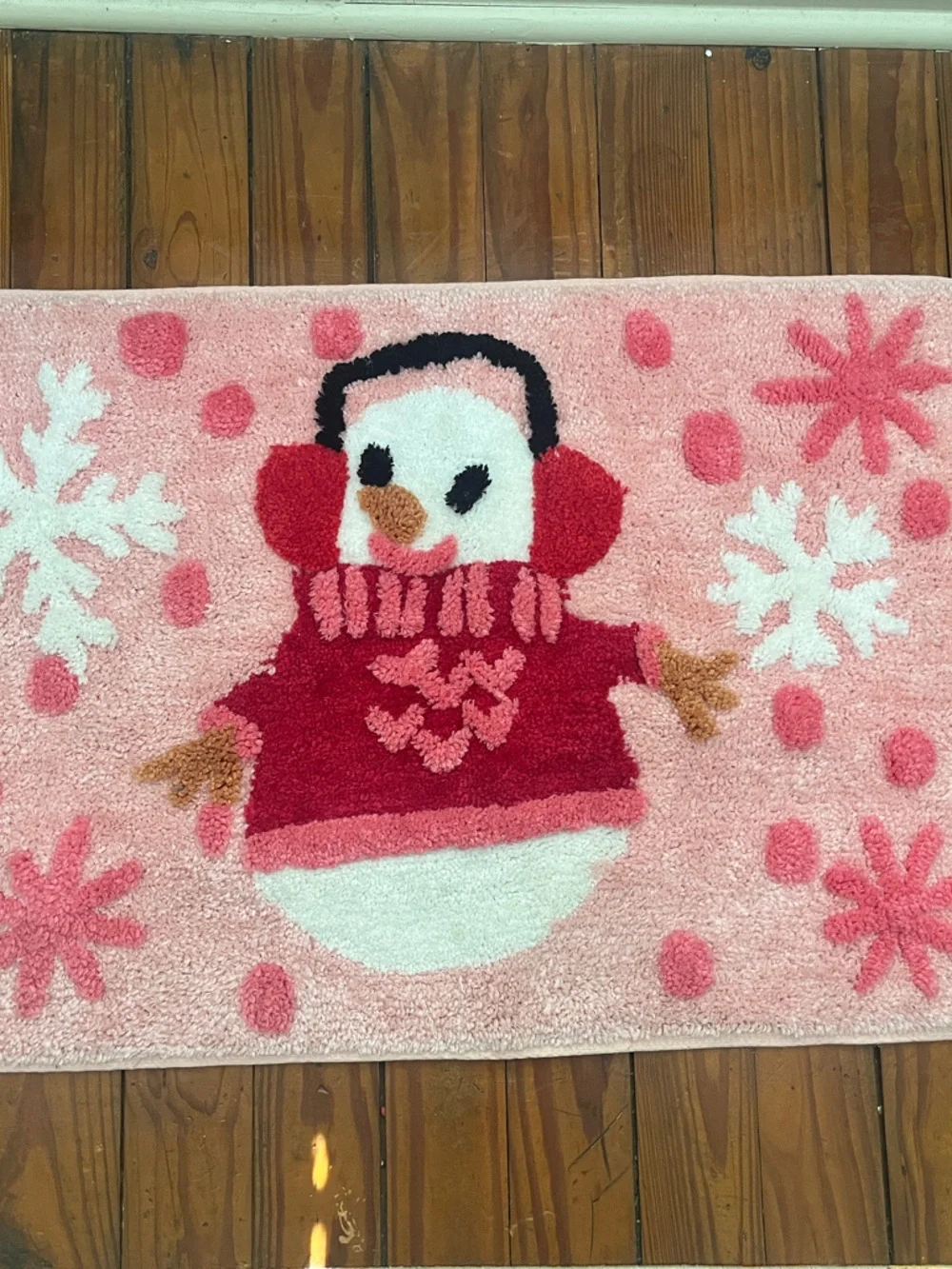 Betsy Johnson snowman winter/Christmas rug